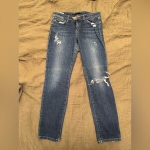 Joe's Jeans Dark Blue Distressed Skinny Jeans